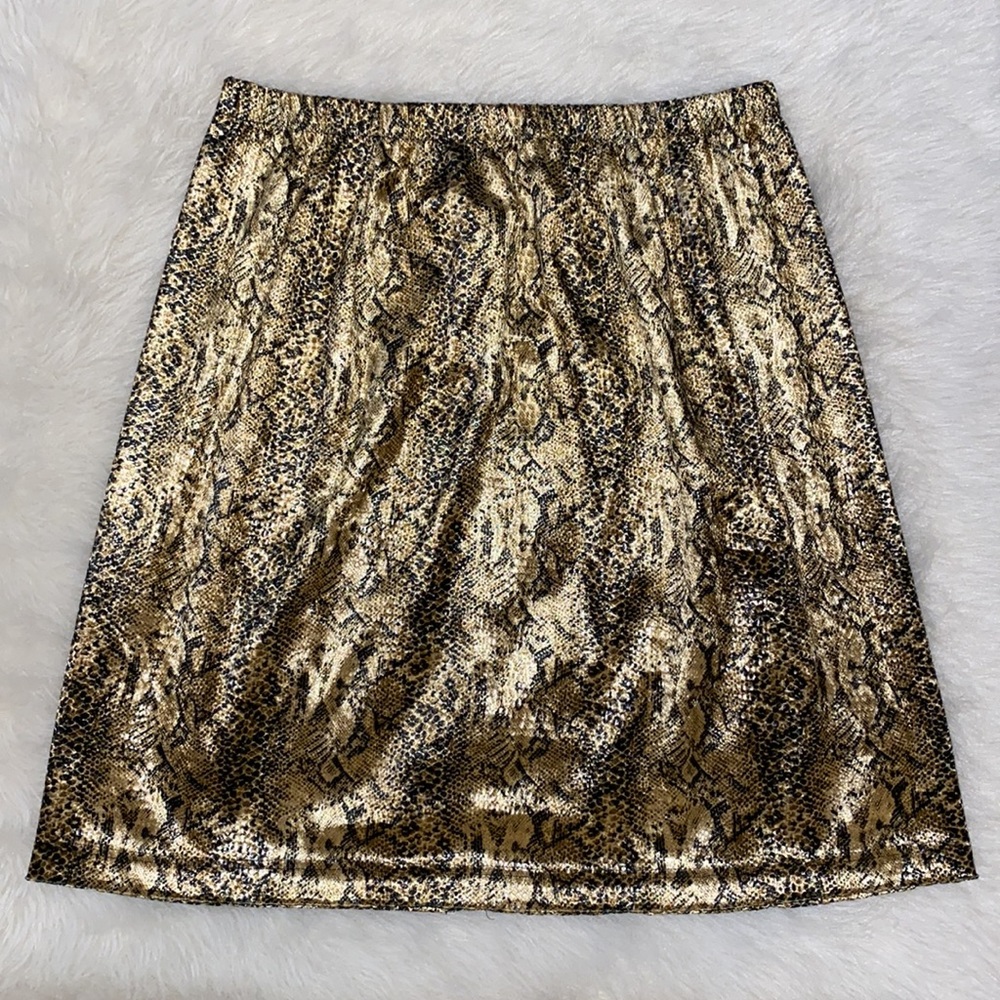 Colesce Couture Snakeskin Print Skirt